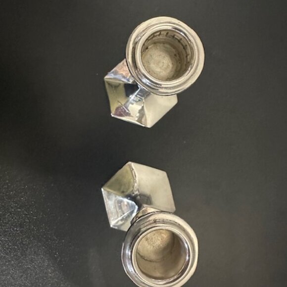 Vintage Pair of Sliver Plated Candleholder - Marked with BP 2423 - Picture 4 of 5